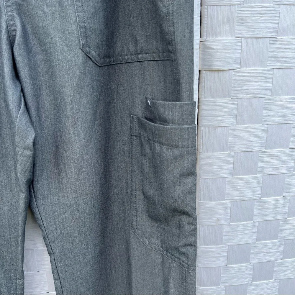 Figs Mens Grey Cairo Cargo Medical Scrub Pants Size Large